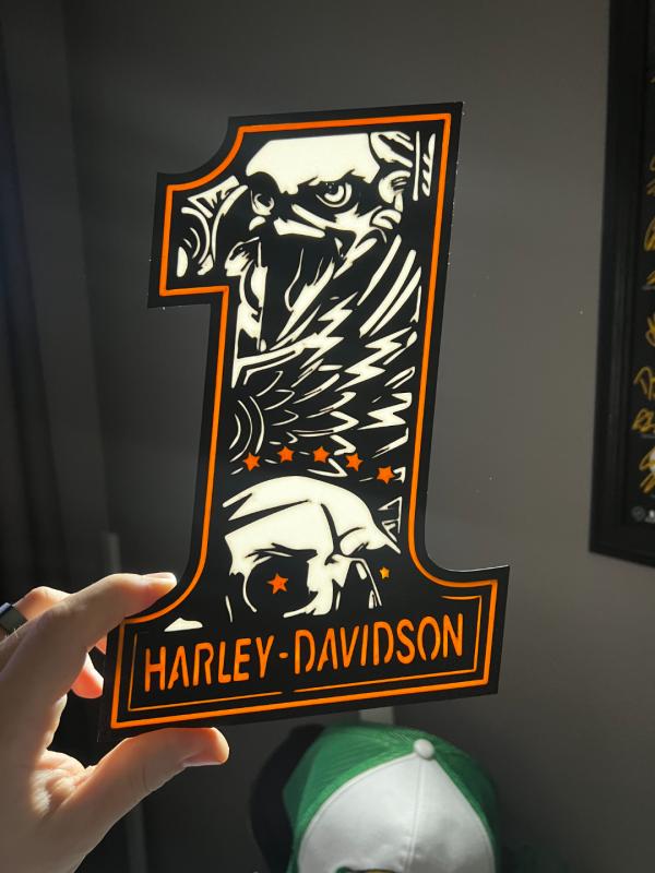 Harley Davidson nattlampa nattbelysning