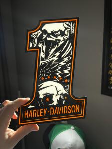 Harley Davidson nattlampa nattbelysning