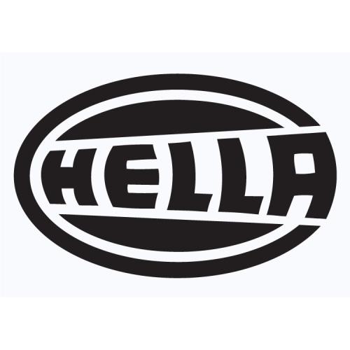 Hella logo dekal 2st dekaler sticker