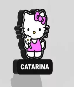 Hello Kitty nattlampa din egen text custom