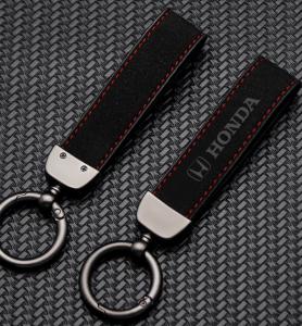 Honda nyckelring strap i äkta alcantara