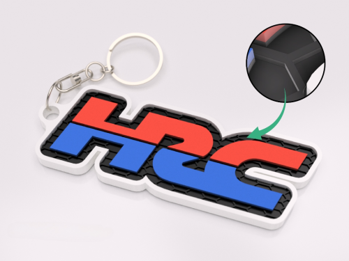Honda HRC nyckelring nyckelhänge 3d