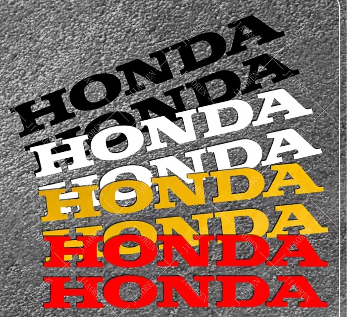 Honda dekaler stickers slitstarka klistermärken 2st