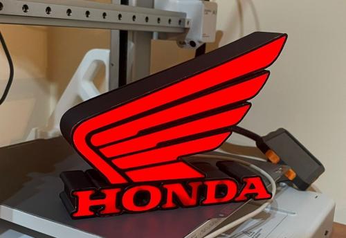 Honda mc nattlampa perfekt till garage