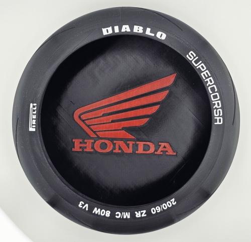 Honda logo förvaringsbox i form av däck