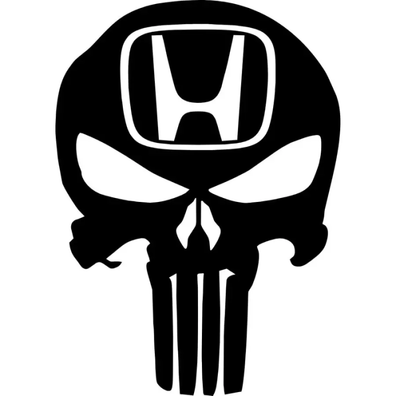Honda punisher dekaler 2st klistermärke