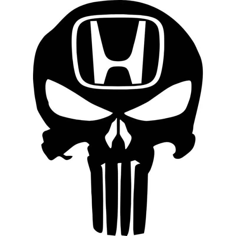 Honda punisher skull döskalle dekaler