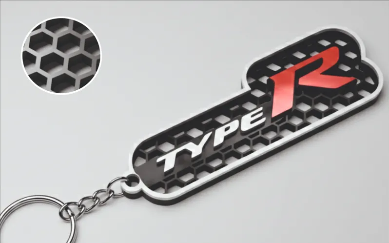 Honda Type R nyckelring nyckelhänge