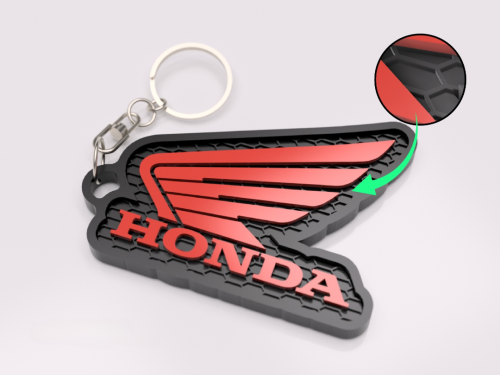 Honda vingar nyckelring nyckelhänge