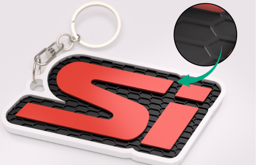 Honda Si nyckelring nyckelhänge 3d