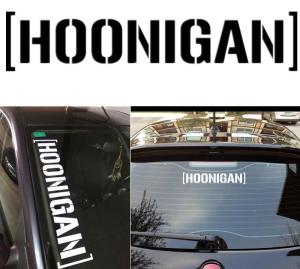 ​Hoonigan-dekaler 2 st stickers för MC, bil