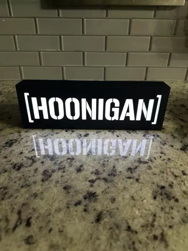 Hoonigan nattlampa perfekt till garaget