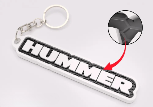 Hummer nyckelring nyckelhänge 3d