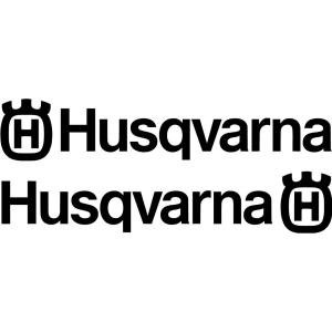 Husquarna logo klistermärken dekal 2st dekaler
