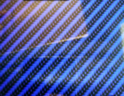Hydro dipping film blå kolfiber folie