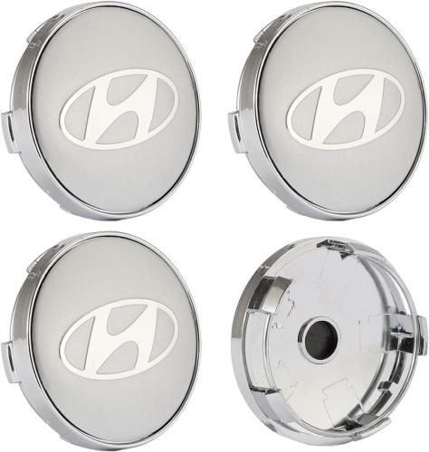 hyundai centrumkåpor i silver färg