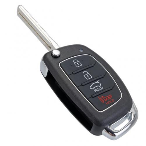 hyundai larmdosa bilnyckel med 4 knappar