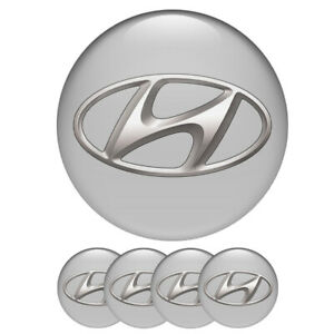 Hyundai hjulnav emblem 56, 60, 65 mm silver