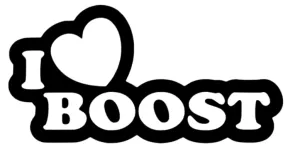 I Love Boost stickers dekal dekaler 2st