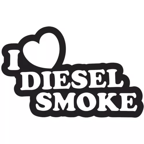 I Love Diesel Smoke dekal 2st dekaler