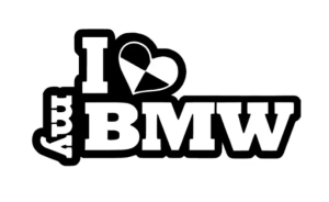 I Love My BMW dekal 2st dekaler