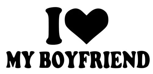I Love My Boyfriend dekal 2st dekaler