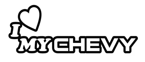 I Love My Chevy dekal dekaler 2st