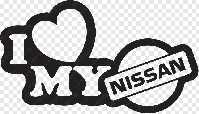 I Love my Nissan stickers dekal dekaler 2st