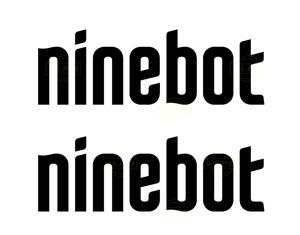 Ninebot text dekal/klistermärke olika färger