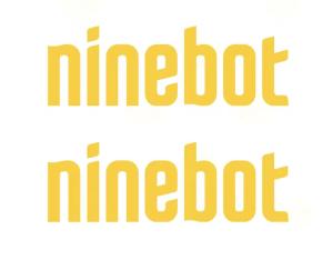 Ninebot text dekal/klistermärke olika färger