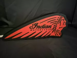 Indian mc nattlampa perfekt till garage