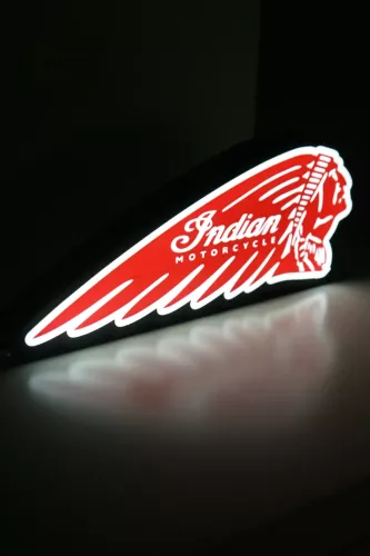 Indian mc nattlampa perfekt till garage