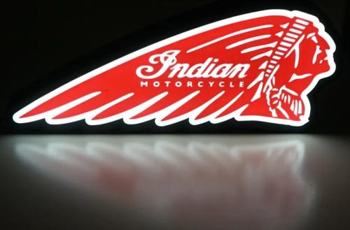 Indian mc nattlampa perfekt till garage