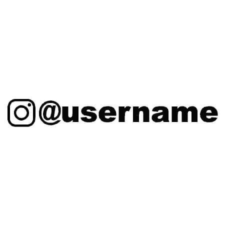 Din egen Instagram alias dekal sticker