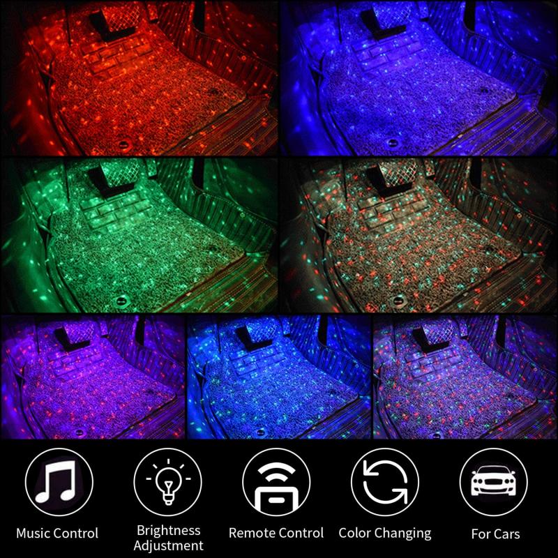 interior led belysning rgb till bilen båten hemmet