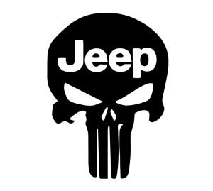 Jeep punisher skull döskalle dekal