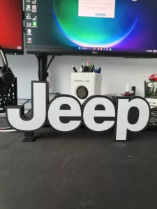 JEEP logo nattlampa perfekt till garage