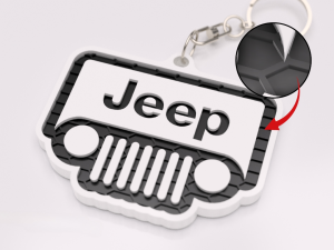 Jeep nyckelring 3d design nyckelhänge