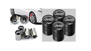 JEEP logo ventilhattar ventillock till bilen 4-pack