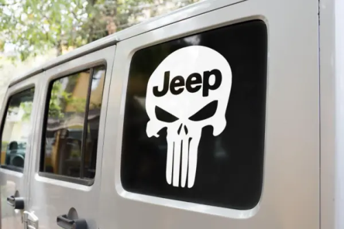 Jeep punisher dekaler 2st klistermärke