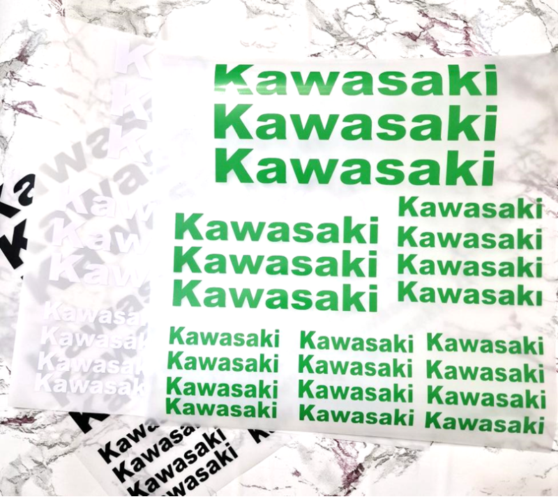 Hel kit med Kawasaki dekaler sticker