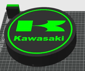 Kawasaki mc nattlampa till garaget