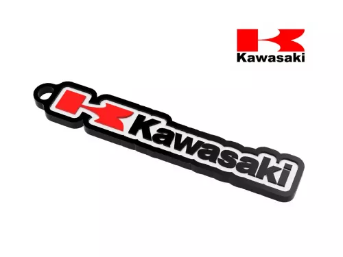 Kawasaki logo nyckelring nyckelhänge 3d