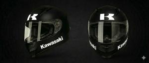Kawasaki dekal sticker. Slitstark vinyl 2-pack dekaler