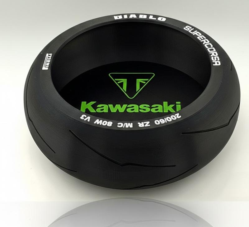 Kawasaki-logotyp förvaringsbox - (däck)