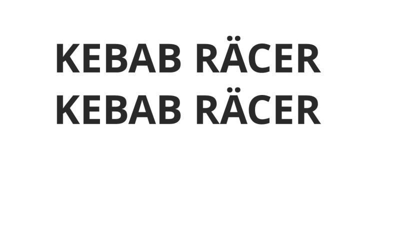 kebab racer dekaler