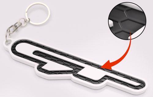 Kia GT logo nyckelring nyckelhänge 3d