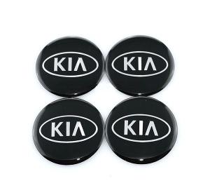 KIA hjulnav emblem svart 56, 60, 65 mm