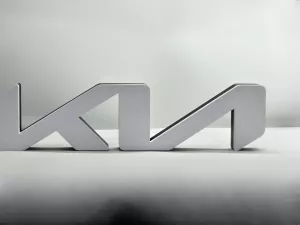 KIA logo nattlampa perfekt till garage
