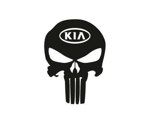 Kia punisher dekal dekaler 2st sticker